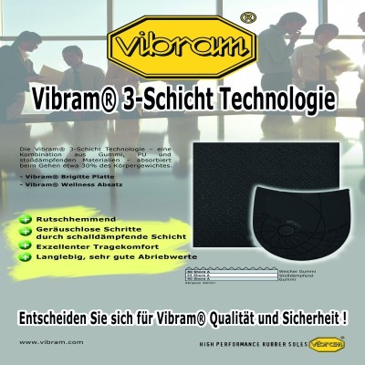 Vibram® Aufsteller3-Schicht Technologie